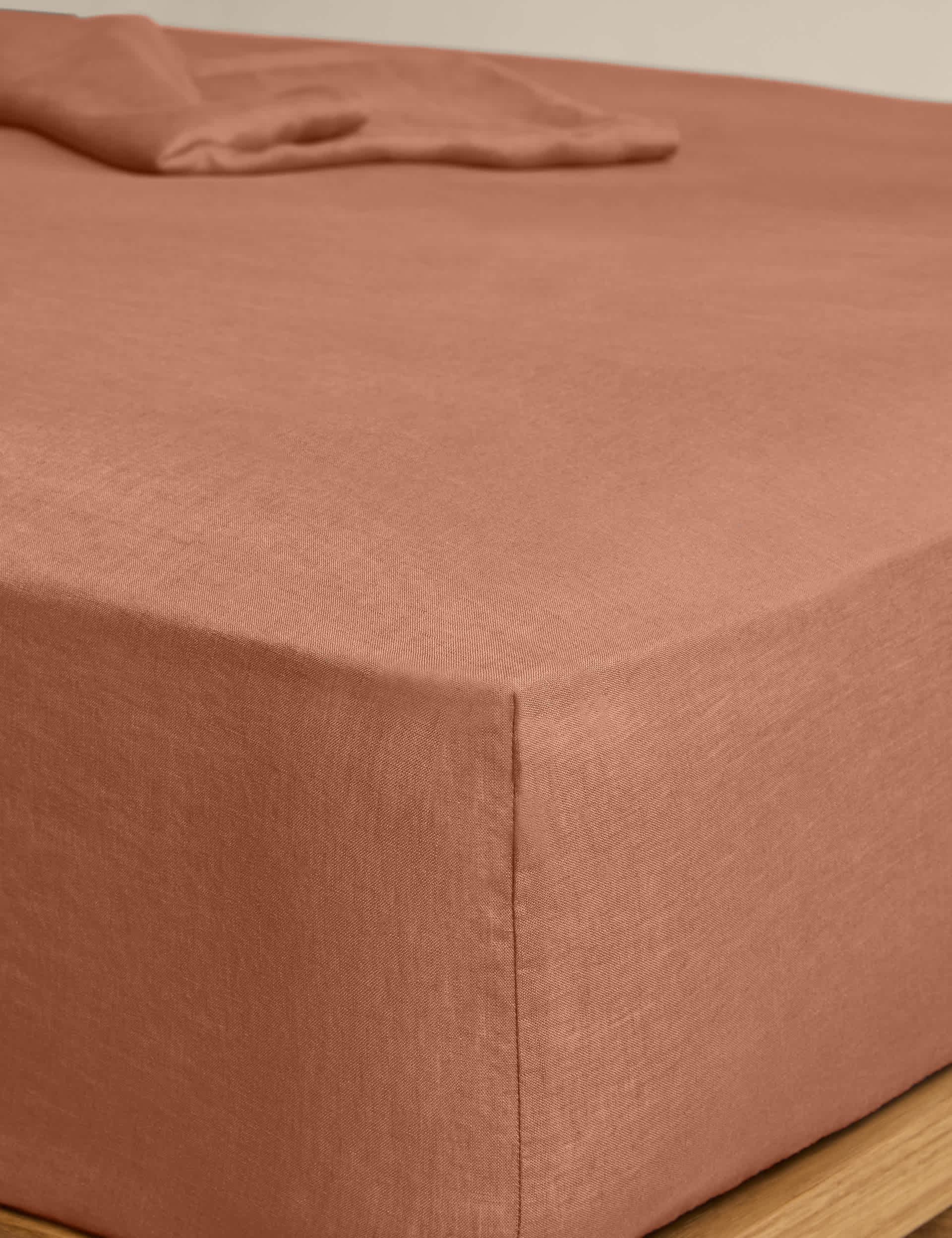 Pure linen deep fitted sheet (British brand)