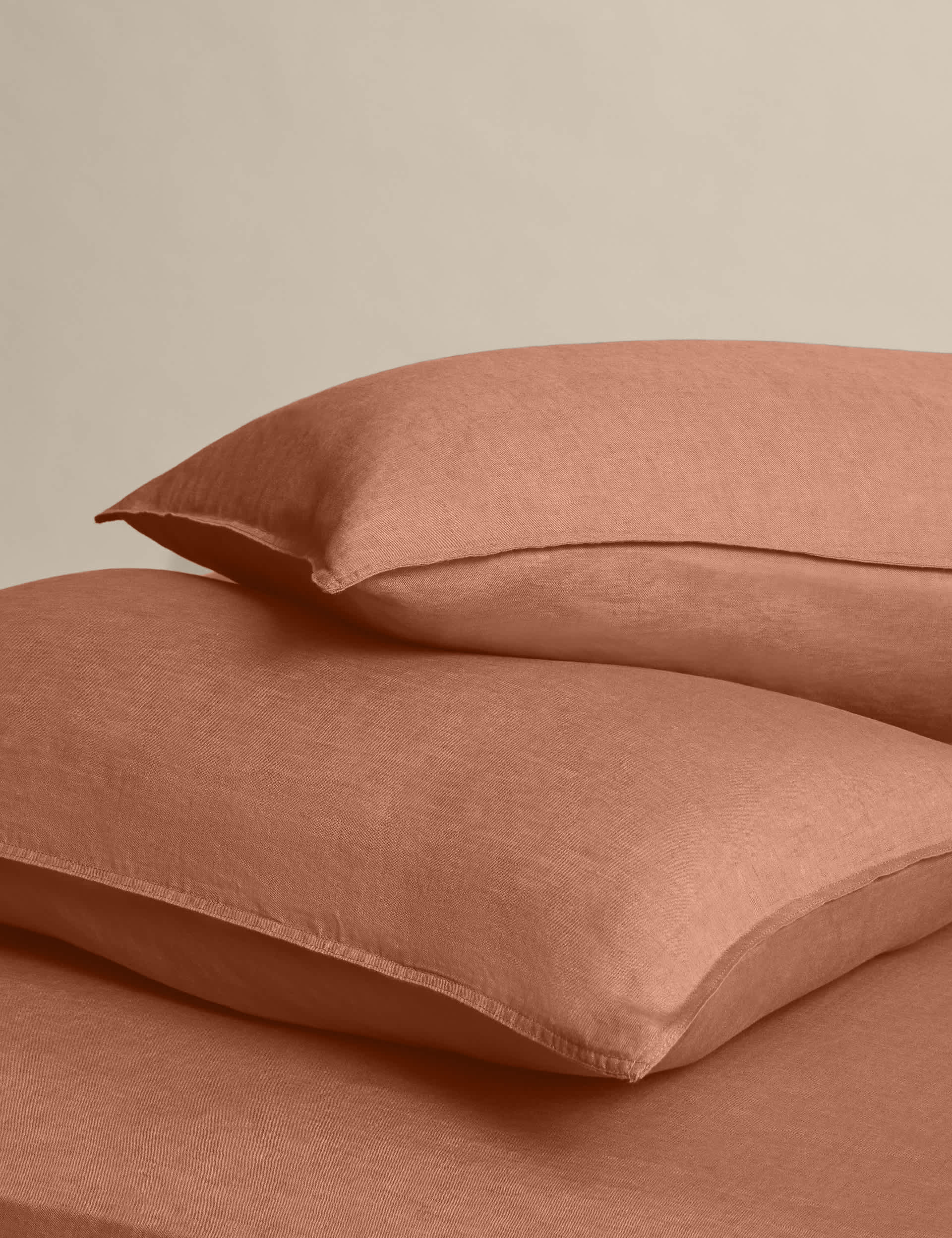 Pure linen standard pillowcases 2-pack - British product