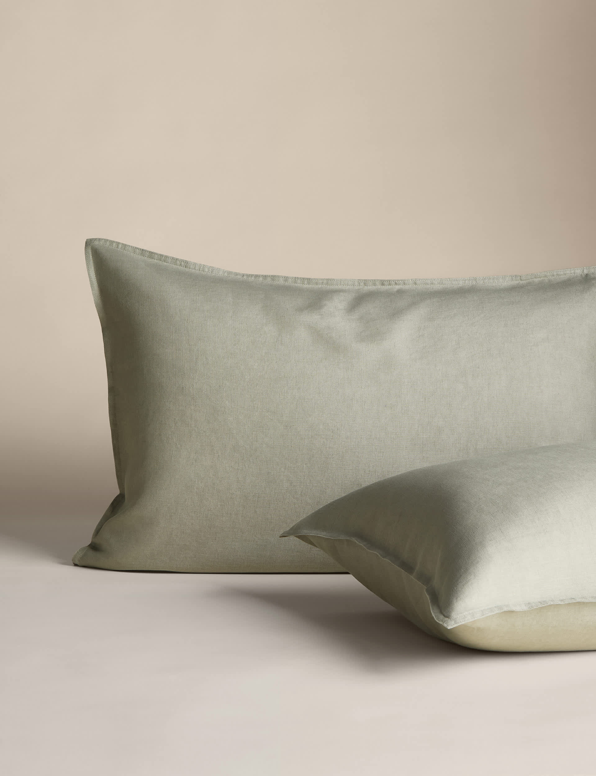 2pk Pure Linen Standard Pillowcases