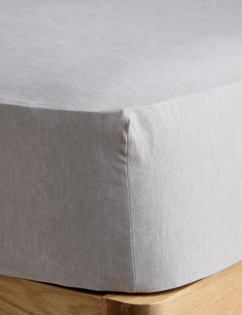 Pure Linen Deep Fitted Sheet