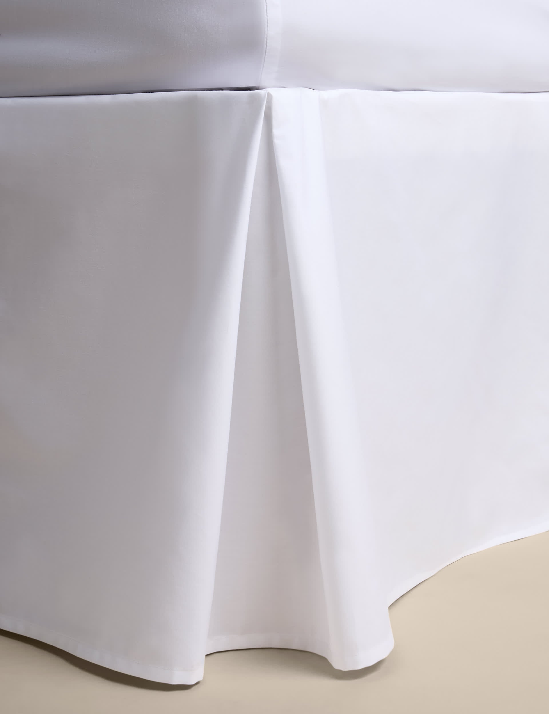 Pure Egyptian cotton valance sheet 230 thread count, UK version