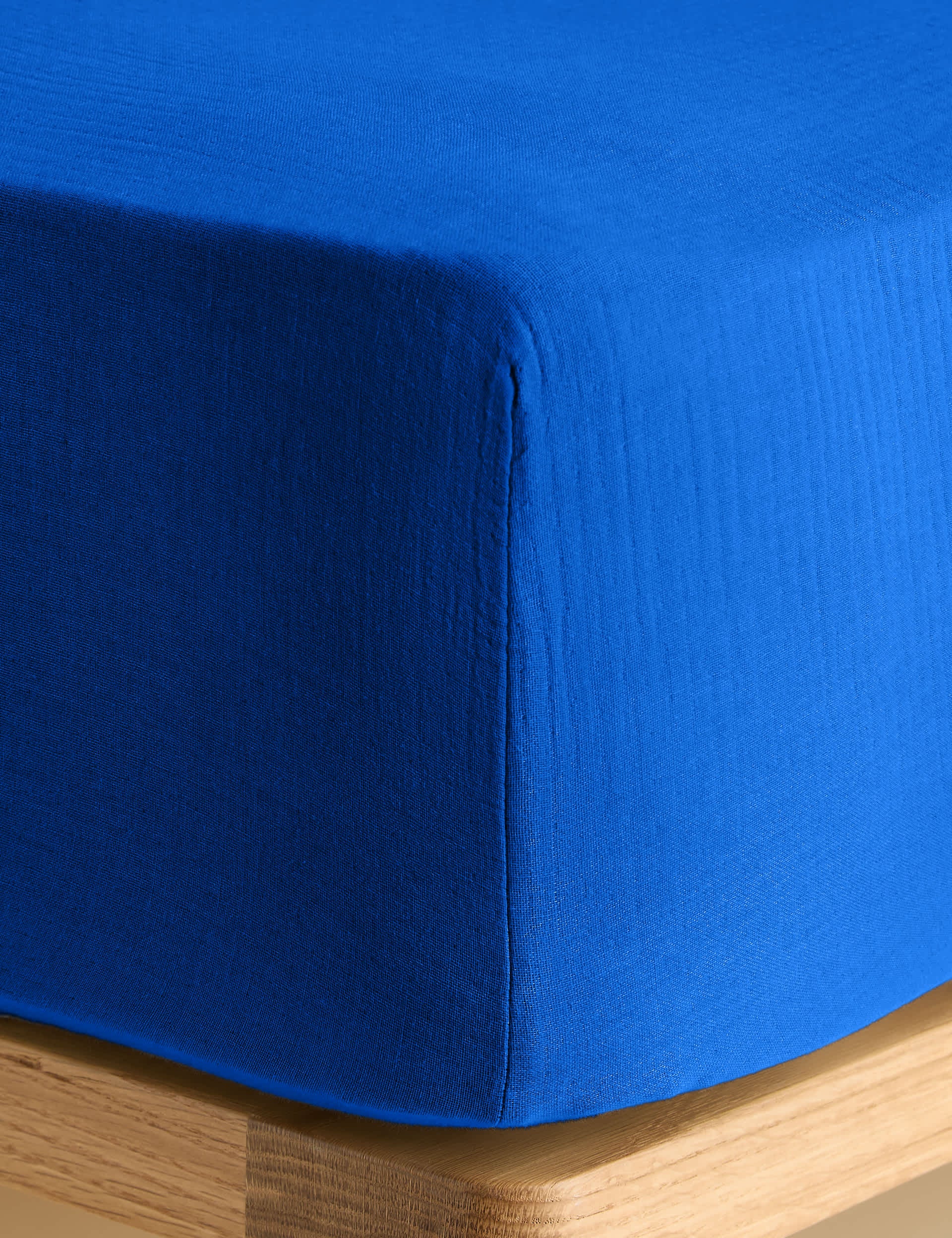 Pure Cotton Muslin Deep Fitted Sheet