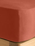 Pure Cotton Muslin Deep Fitted Sheet