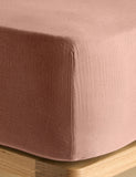 Pure Cotton Muslin Deep Fitted Sheet