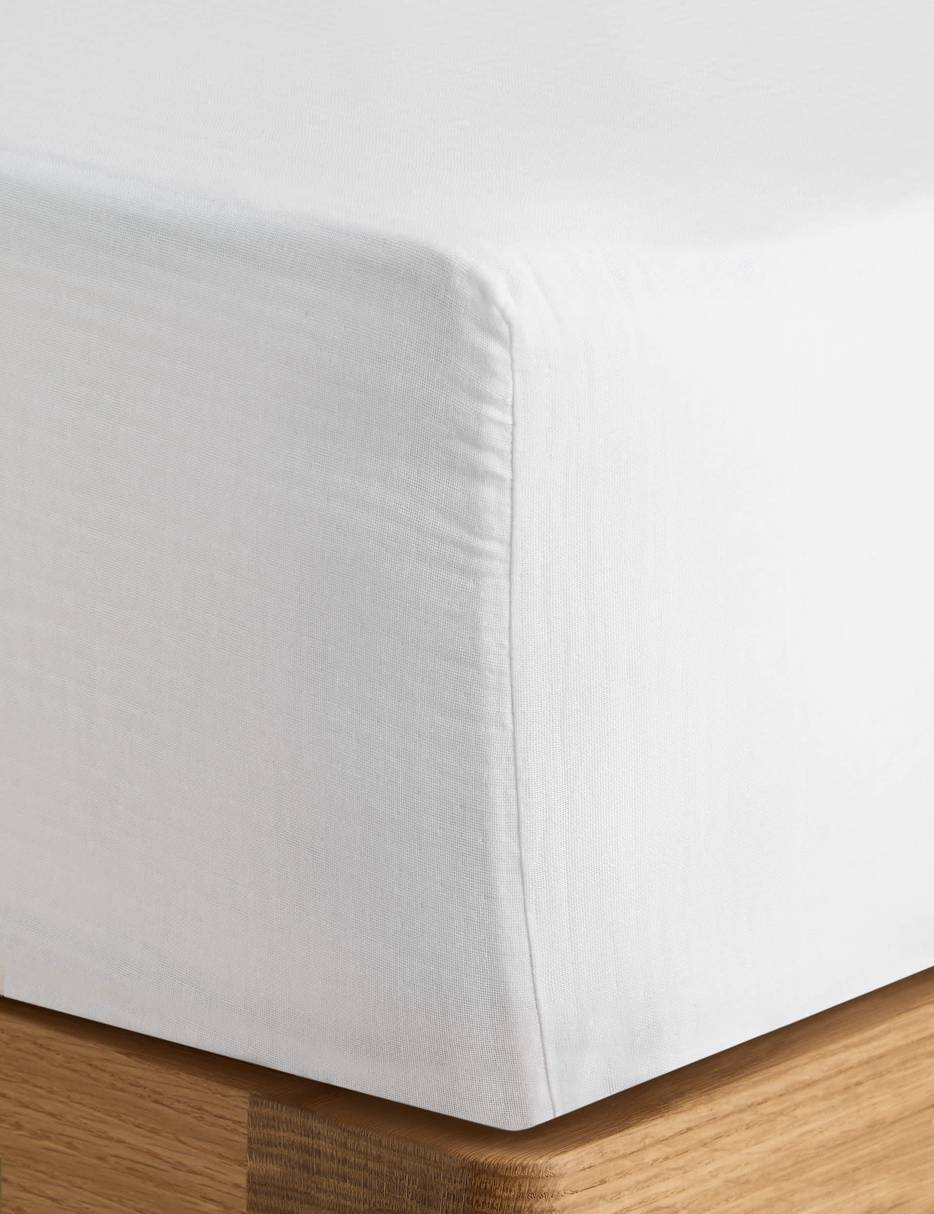 Pure Cotton Muslin Deep Fitted Sheet