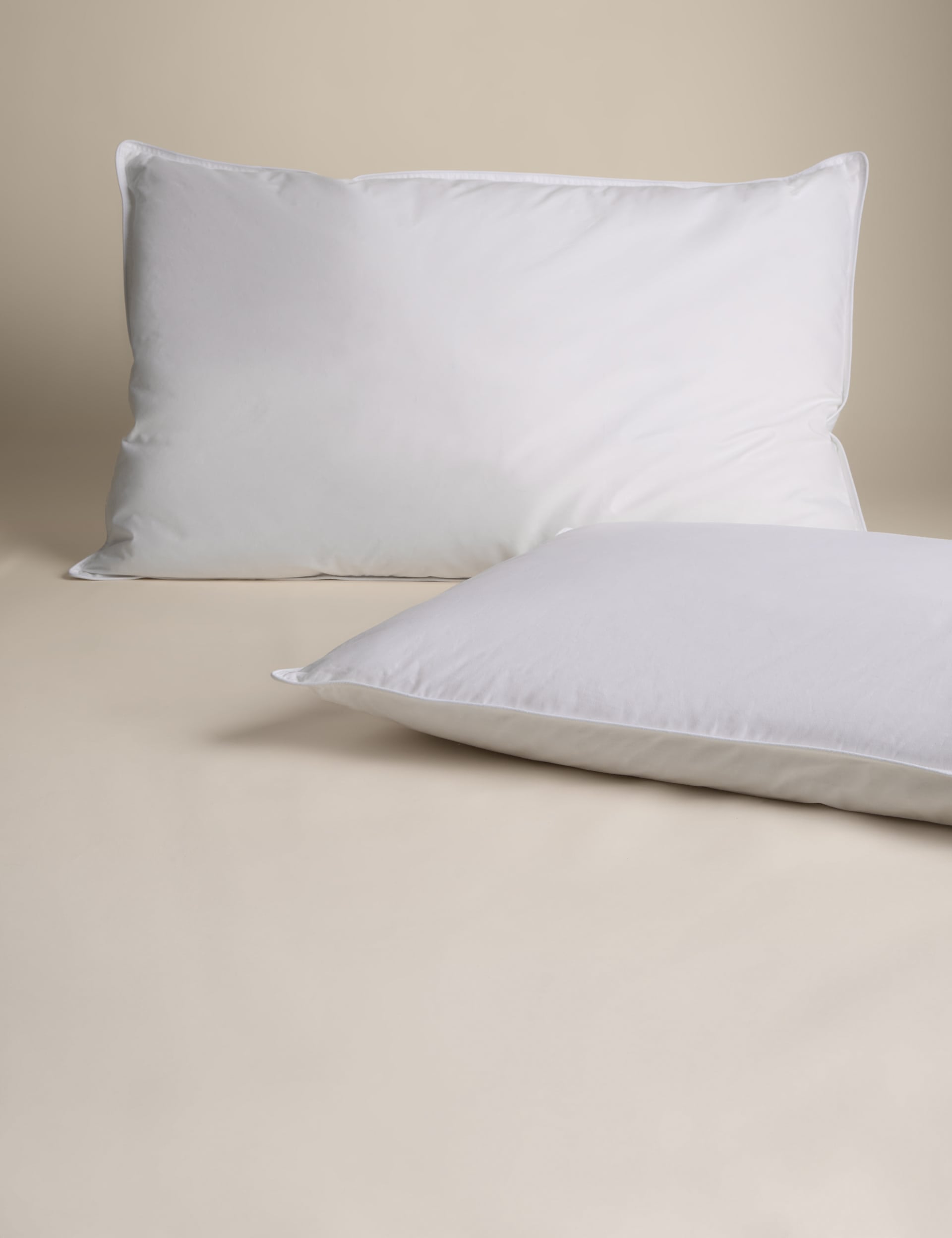 Duck feather and down soft pillows 2 pack 48x74cm - British product