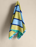 Pure cotton striped reversible towel - British product