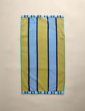 Pure cotton striped reversible towel - British product