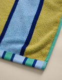 Pure cotton striped reversible towel - British product