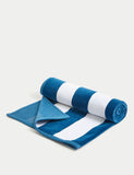 Pure Cotton Striped Sand Resistant Beach Towel GOODS M&S   