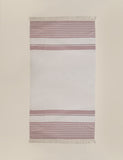 Pure cotton hammam beach towel with tasselled trims - British product