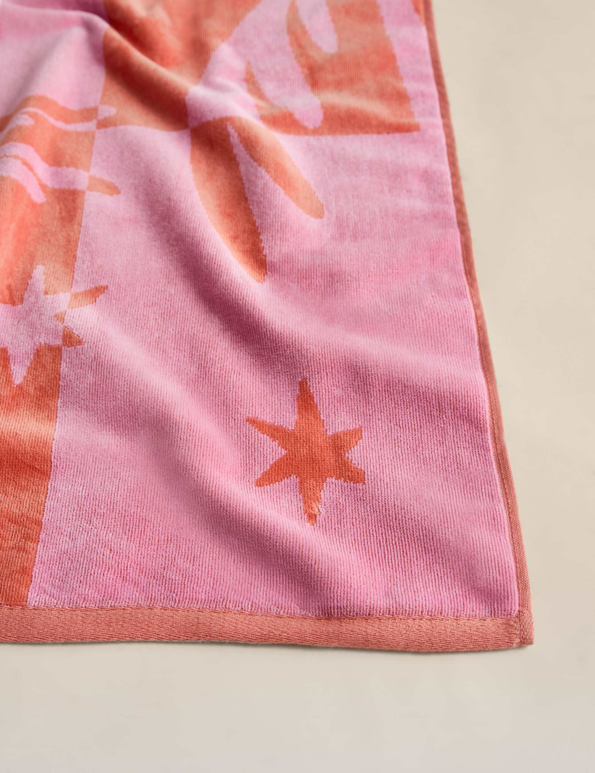 M&S Pure Cotton Palm Tree Beach Towel