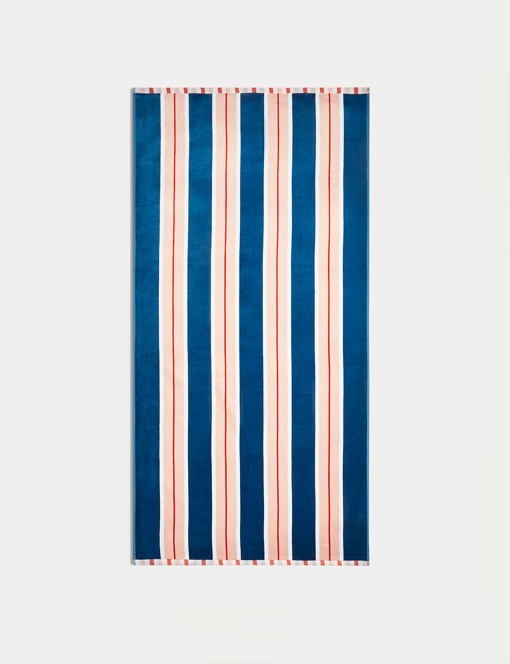 Pure Cotton Striped Sand Resistant Beach Towel GOODS M&S   