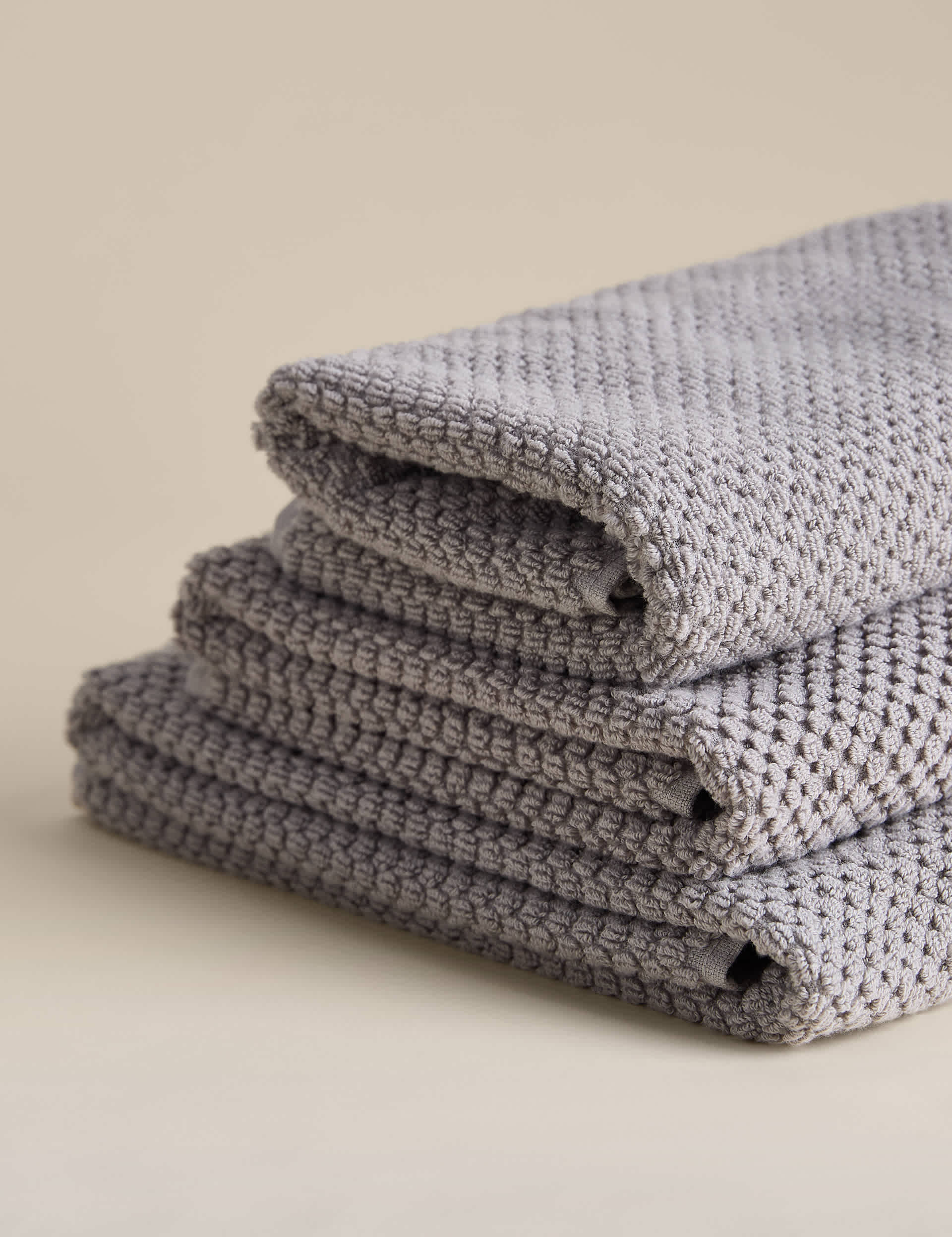 Pure cotton rice weave towel 500gsm honeycomb (British brand)