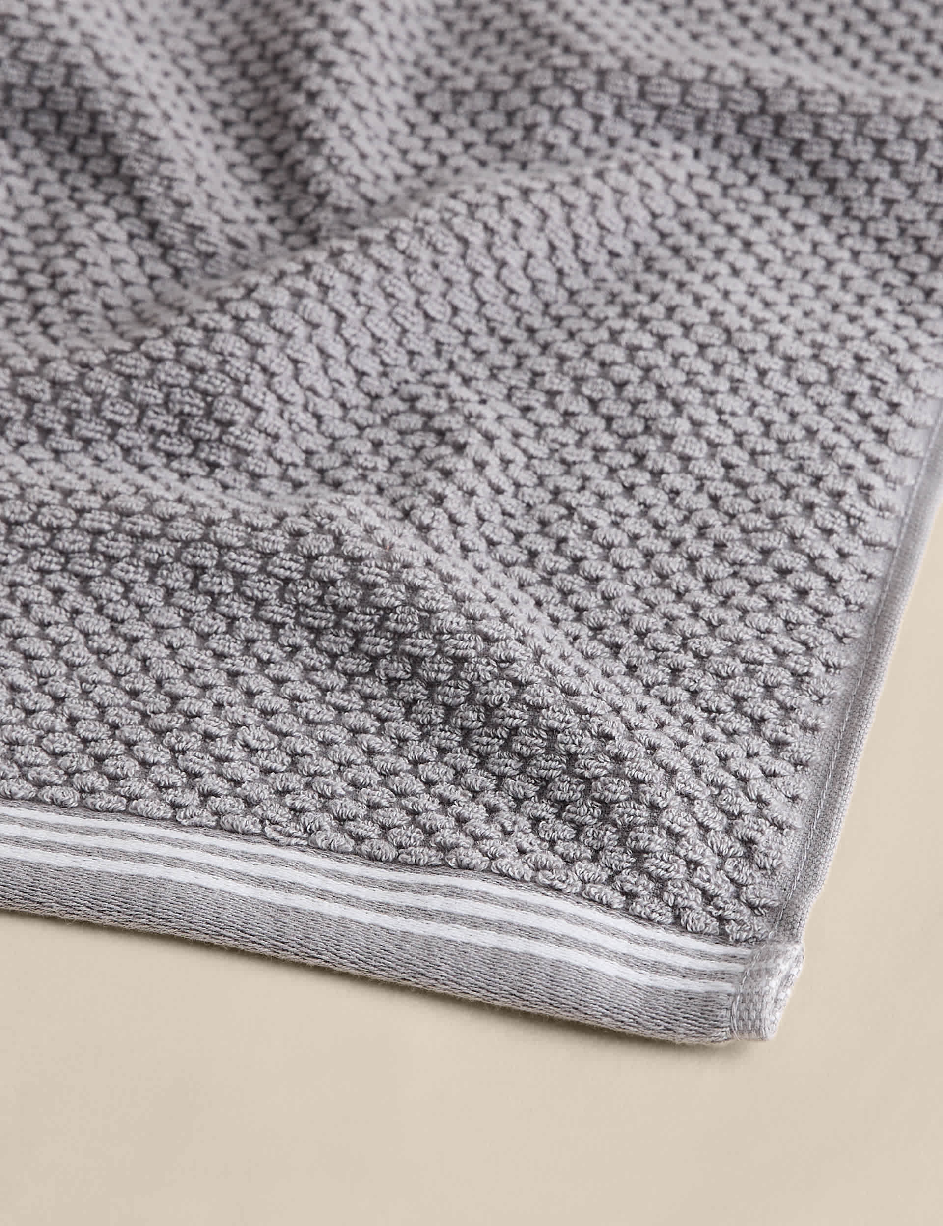 Pure cotton rice weave towel 500gsm honeycomb (British brand)
