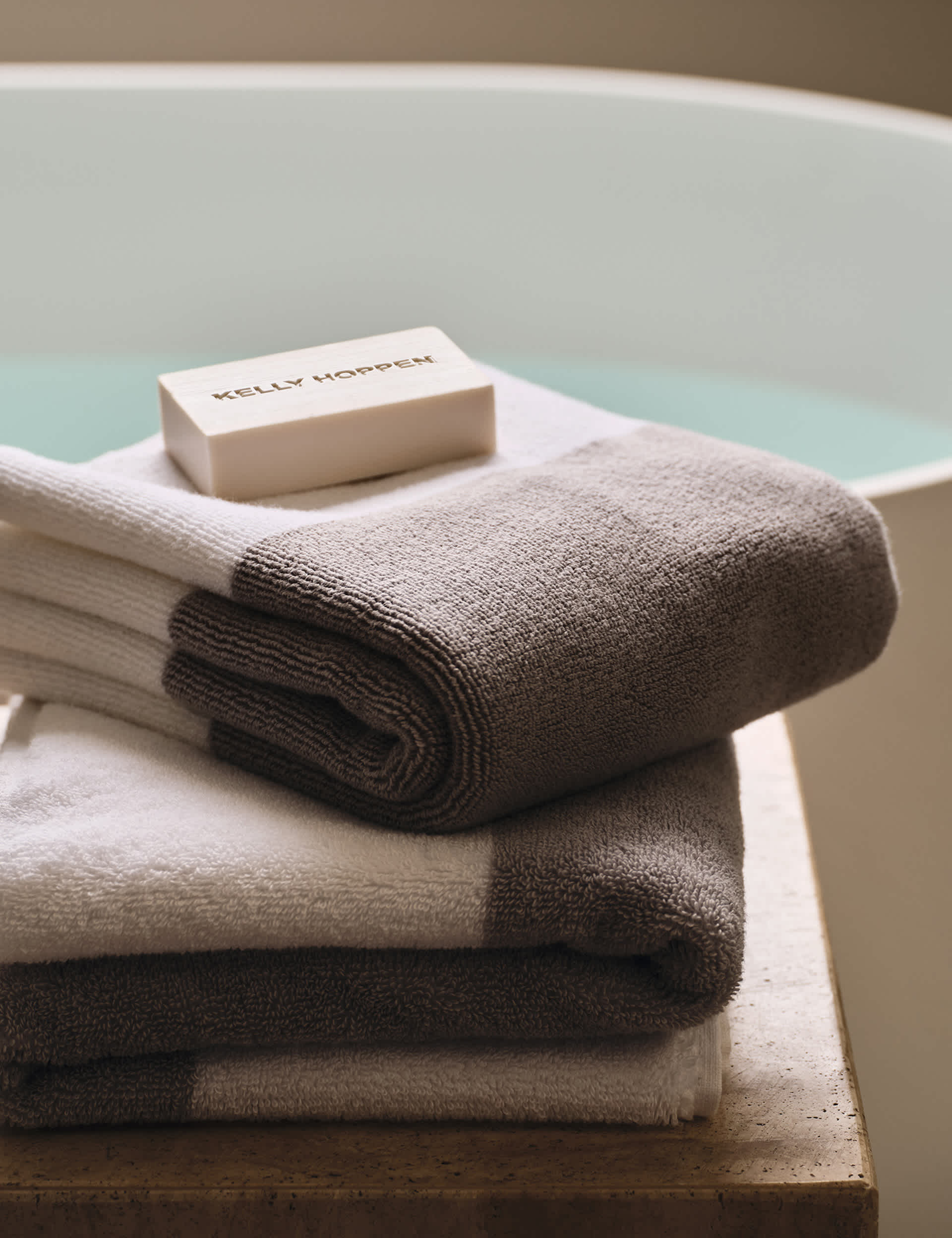 M&S Turkish cotton central band towel 600gsm, UK version