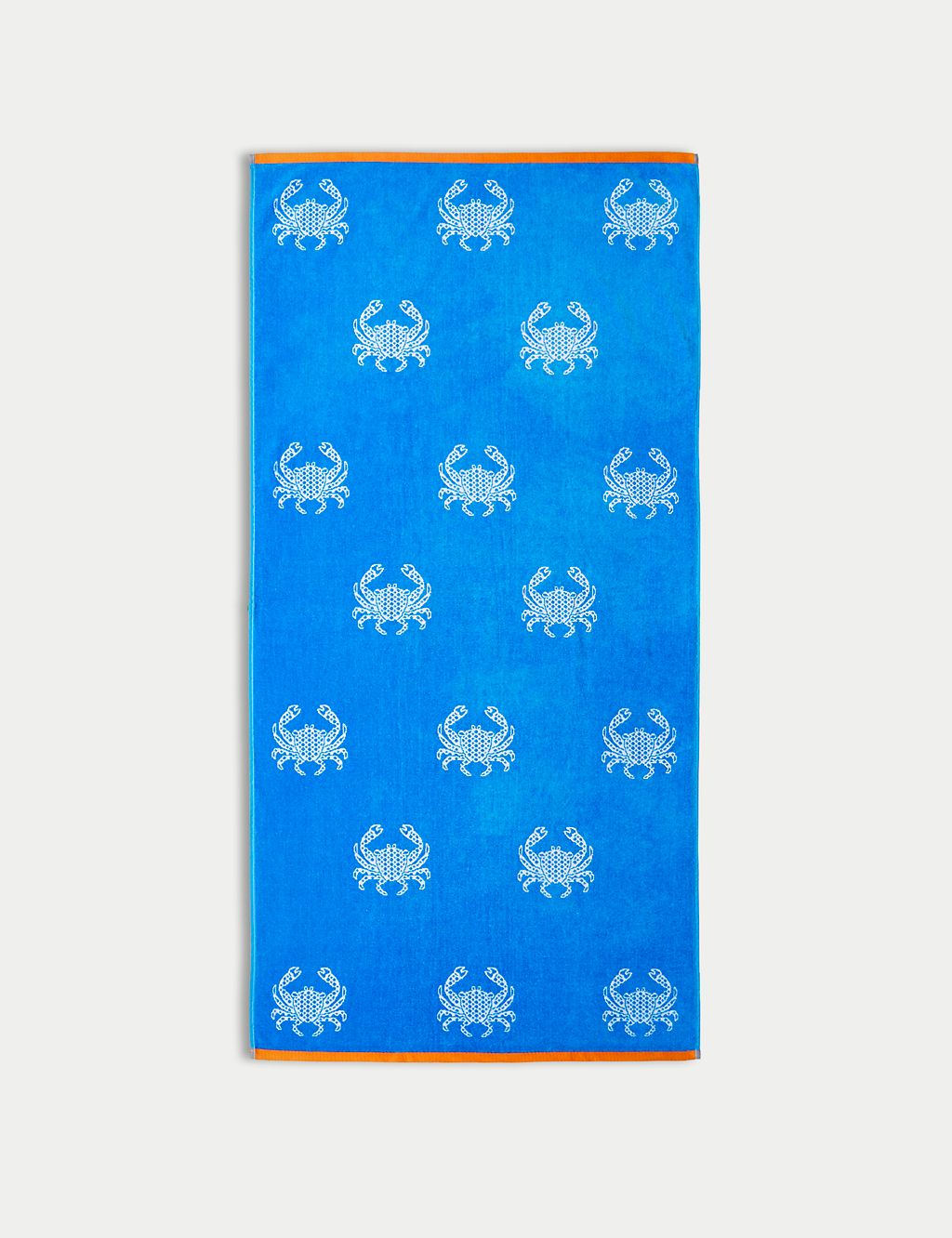 Pure Cotton Crab Beach Towel GOODS M&S   