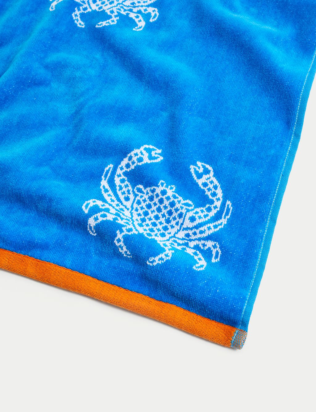 Pure Cotton Crab Beach Towel GOODS M&S   