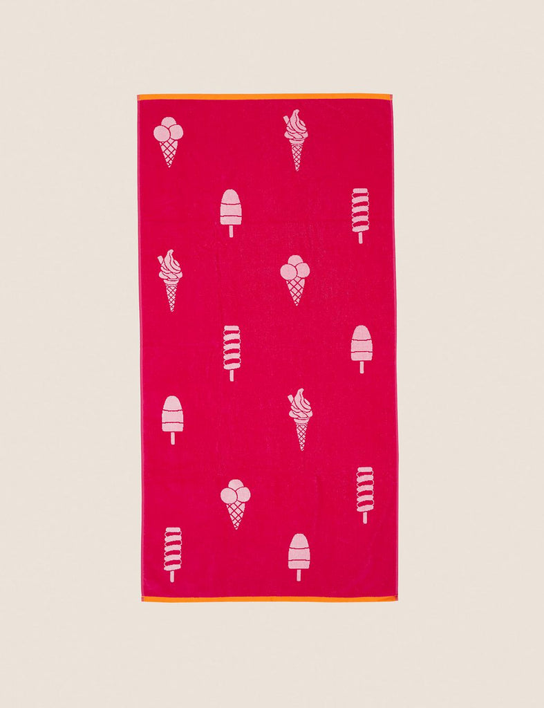 Pure Cotton Ice Cream Beach Towel