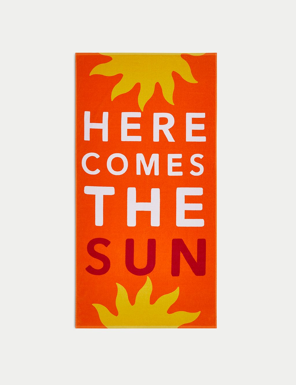 Pure Cotton Sun Slogan Beach Towel GOODS M&S   