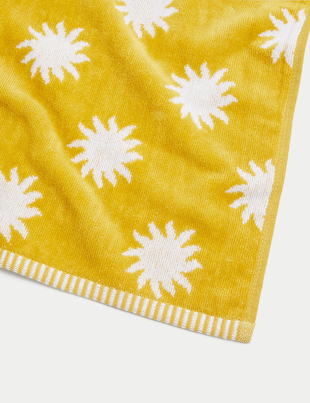 Pure Cotton Sun Print Beach Towel GOODS M&S   