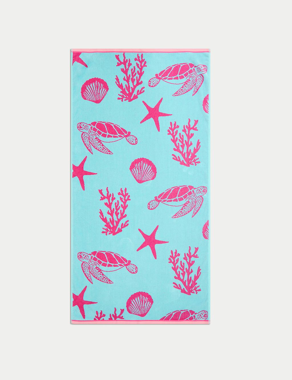 Pure Cotton Turtles Beach Towel GOODS M&S   