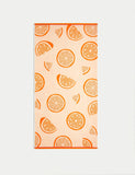 Pure Cotton Orange Slices Beach Towel GOODS M&S   