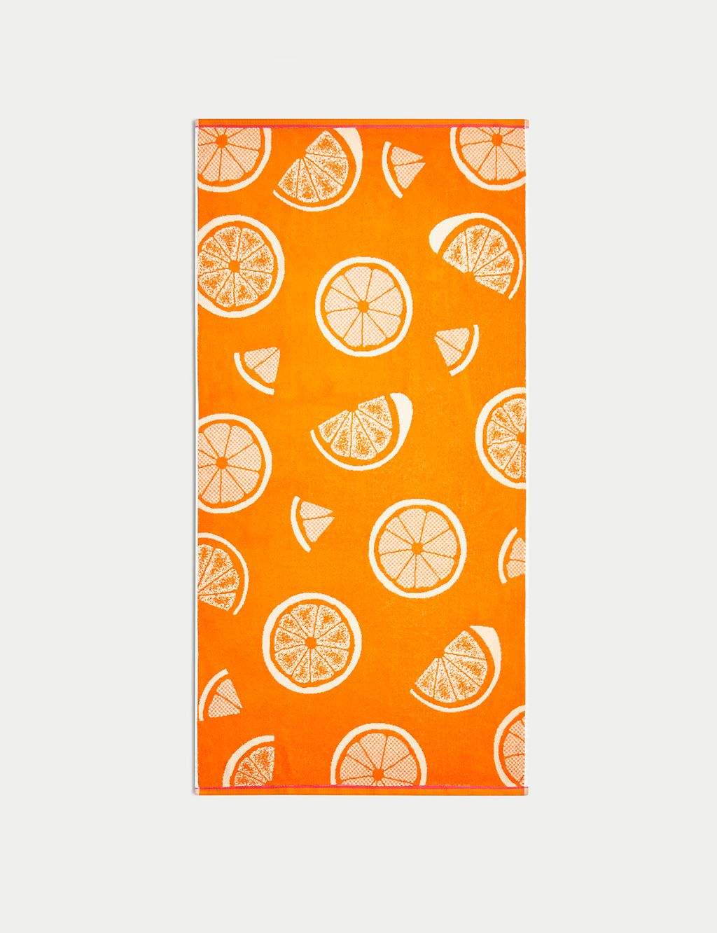 Pure Cotton Orange Slices Beach Towel GOODS M&S   