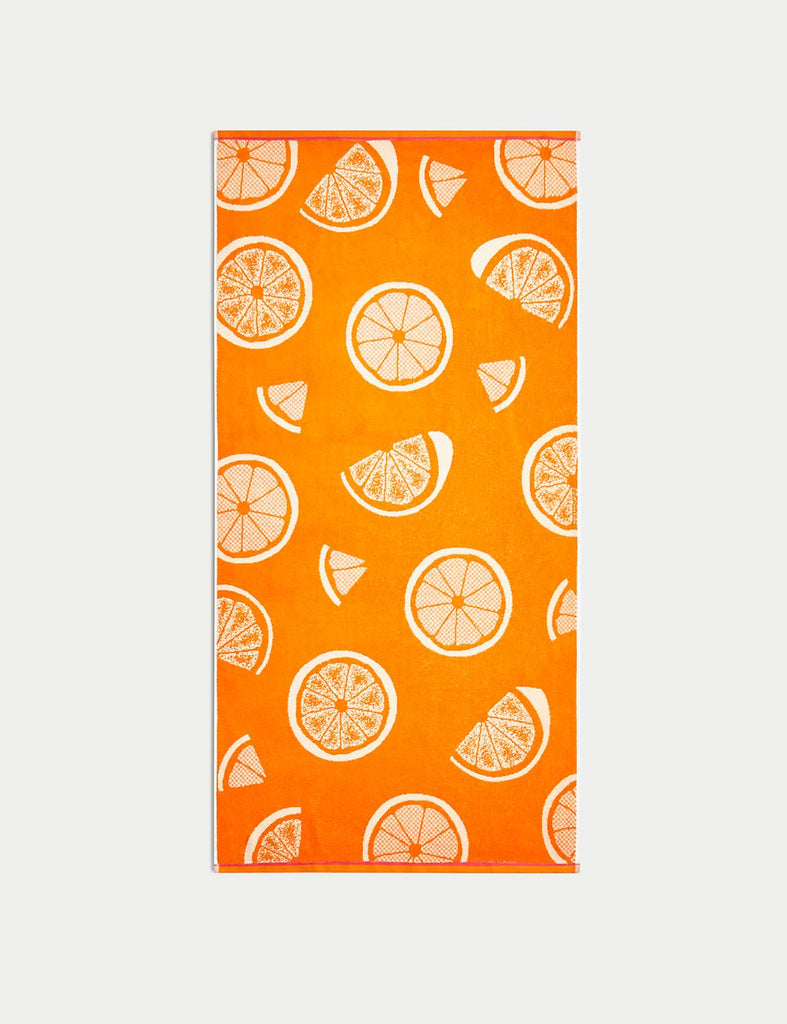 Pure Cotton Orange Slices Beach Towel