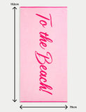 Pure Cotton Slogan Beach Towel GOODS M&S   