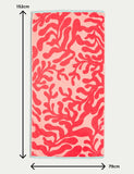 Pure Cotton Coral Beach Towel GOODS M&S   