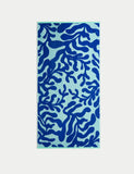 Pure Cotton Coral Beach Towel GOODS M&S   