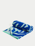 Pure Cotton Coral Beach Towel GOODS M&S   