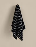 Pure cotton spotty striped towel 500 GSM - British product