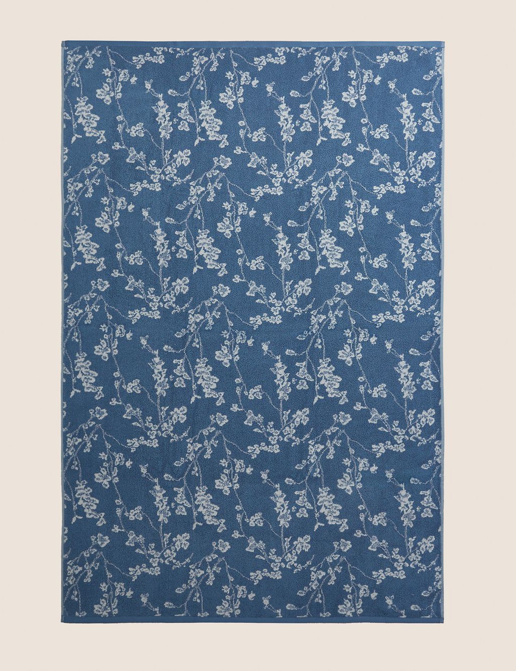 Super Soft Pure Cotton Floral Jacquard Towel GOODS M&S   