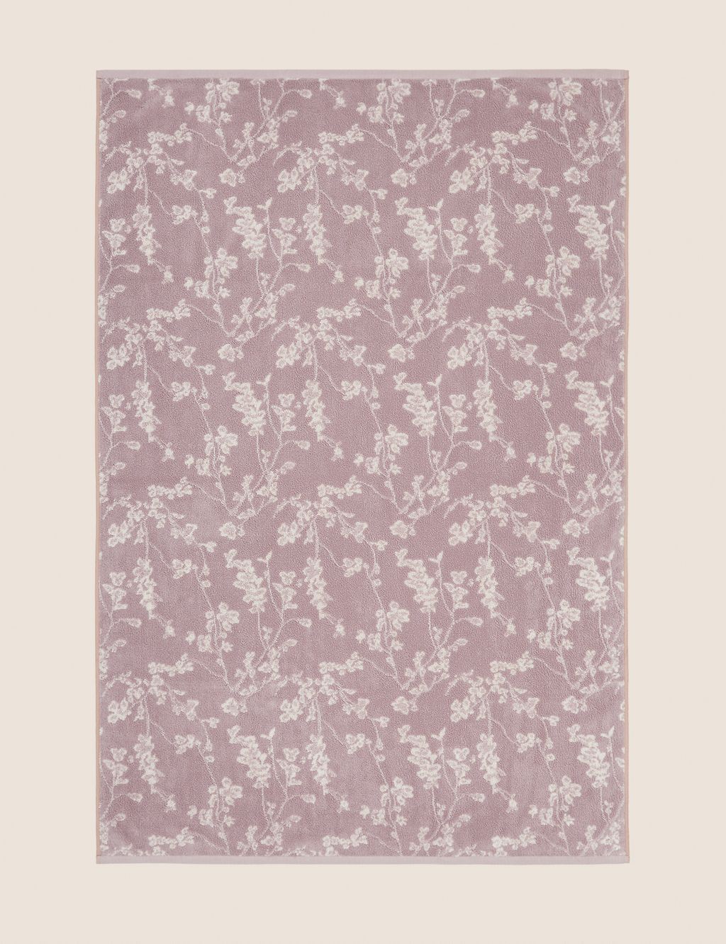 Super Soft Pure Cotton Floral Jacquard Towel GOODS M&S   