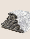 Pure Cotton Damask Jacquard Towel GOODS M&S   