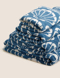 Pure Cotton Shell Jacquard Towel GOODS M&S   