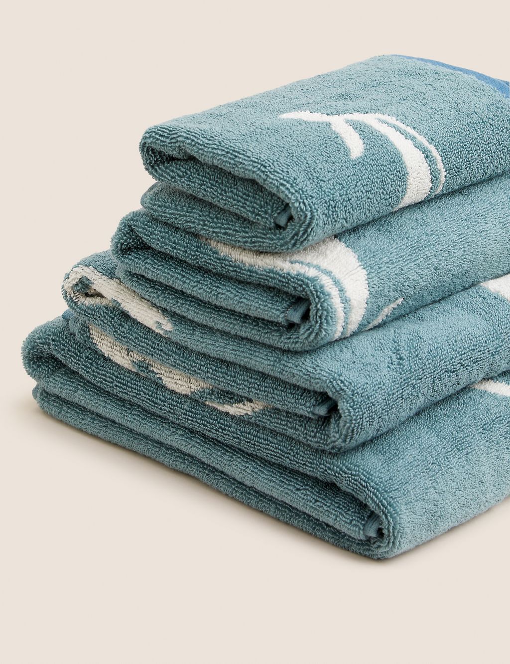 Pure Cotton Whale Towel GOODS M&S   