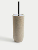 Natural Stone Effect Toilet Brush Holder GOODS M&S   