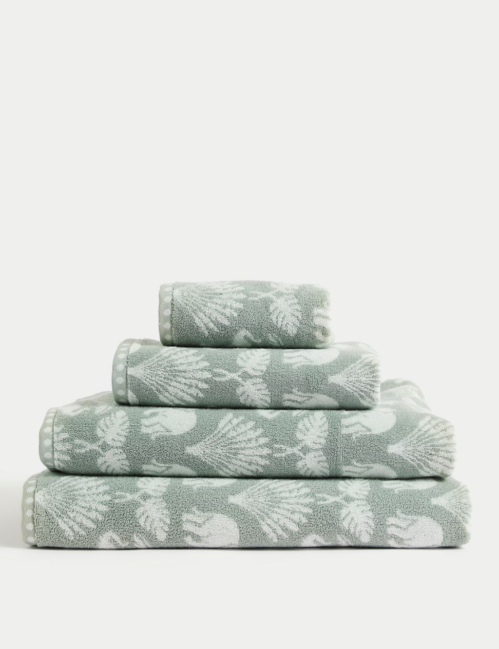 Pure Cotton Elephant Palm Towel GOODS M&S   