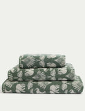 Pure cotton bath towel with elephant and palm tree print, imported from the UK