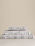 Pure cotton geometric circle bath towel, imported from the UK