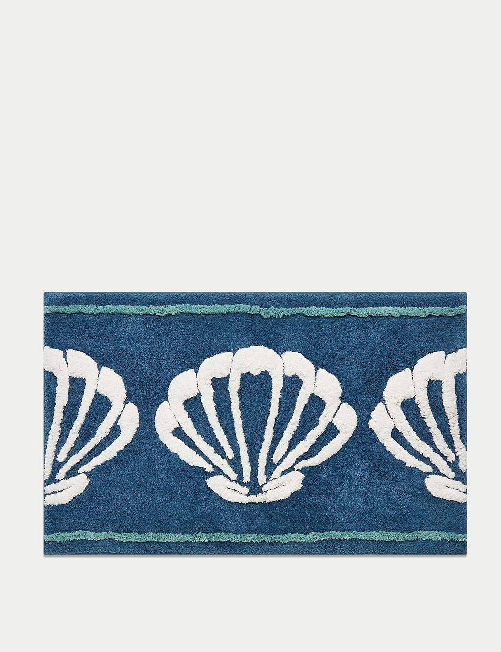 Pure Cotton Shells Bath Mat GOODS M&S   