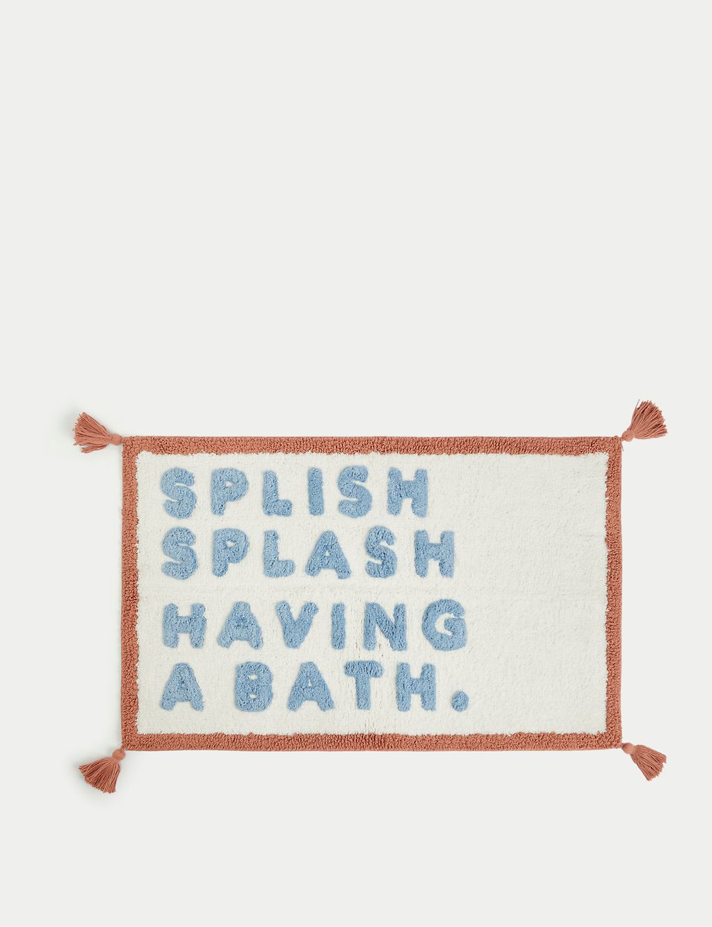 Pure Cotton Splish Splash Tassel Bath Mat GOODS M&S   