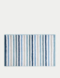 Cotton Blend Striped Quick Dry Bath Mat GOODS M&S   