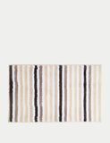 Cotton Blend Striped Quick Dry Bath Mat GOODS M&S   