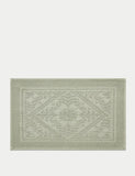 Pure Cotton Damask Bath Mat GOODS M&S   