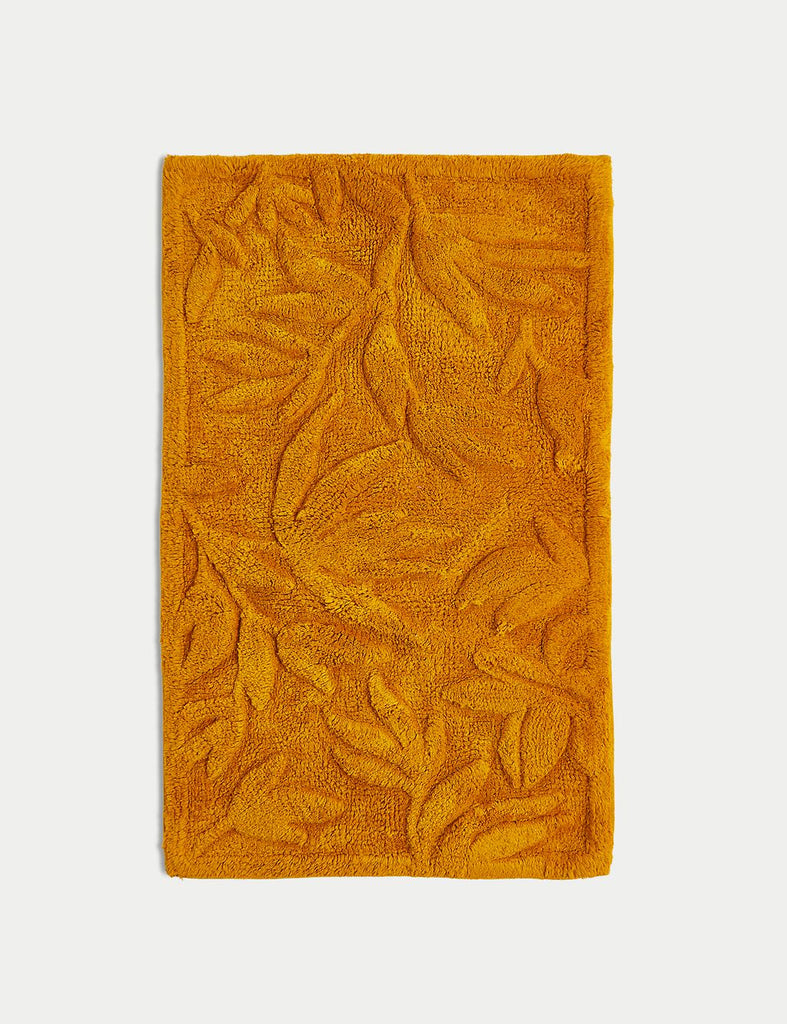 Pure Cotton Bamboo Leaf Bath Mat