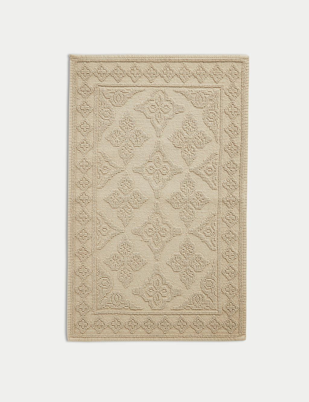 Pure Cotton Textured Bath Mat GOODS M&S   